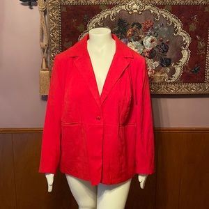 Denim @ Co red blazer jacket